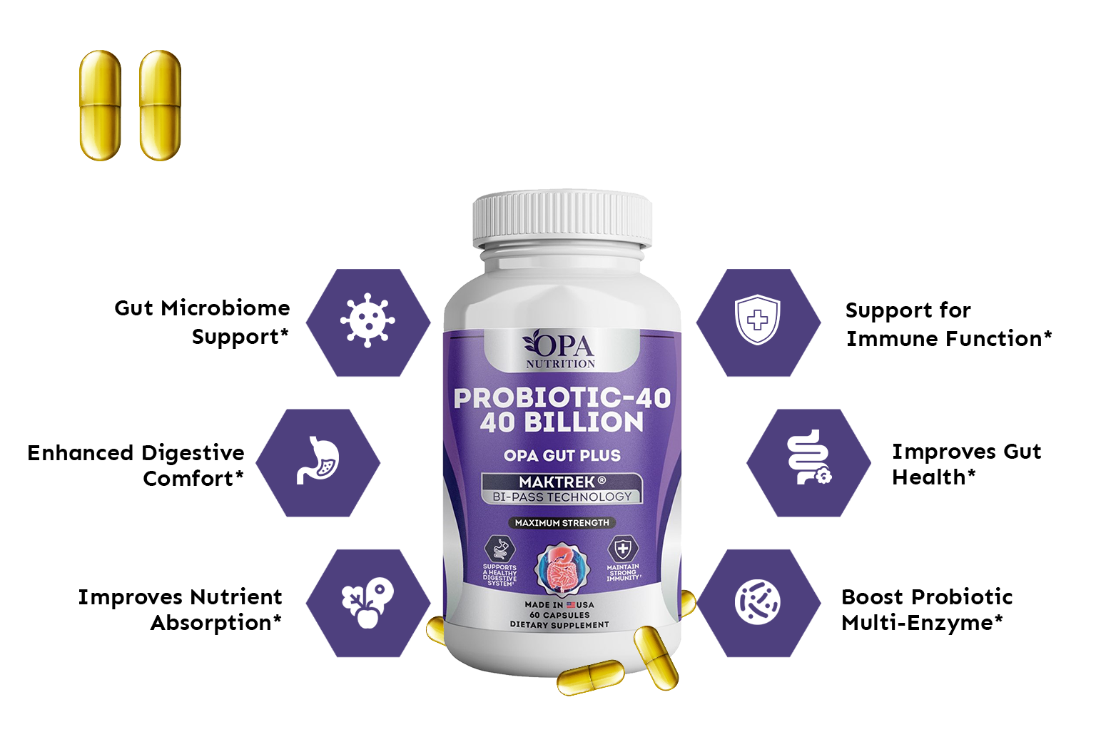 Benefits of OPA Gut Plus Probiotic Supplements for Men and Women